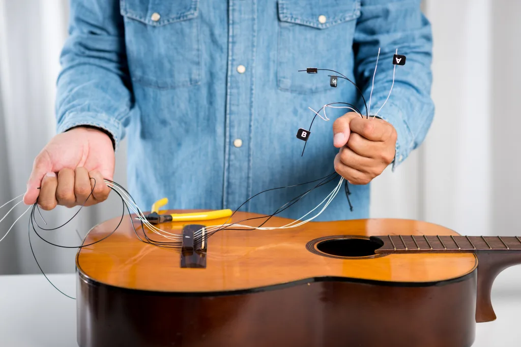 Silk and Steel Strings on guitar